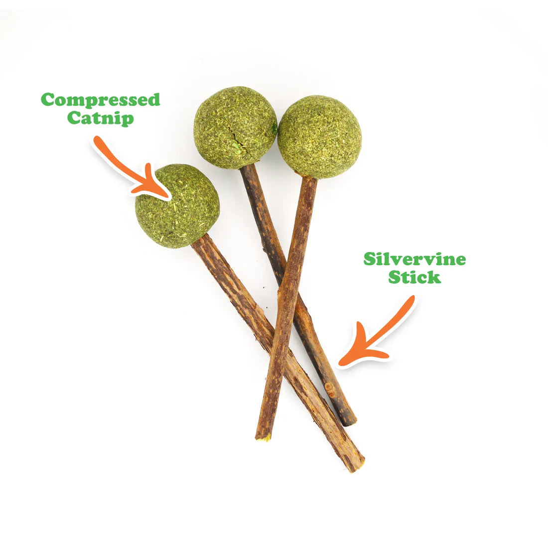Meowijuana Cat Toy Catnip/Silvervine Lollies
