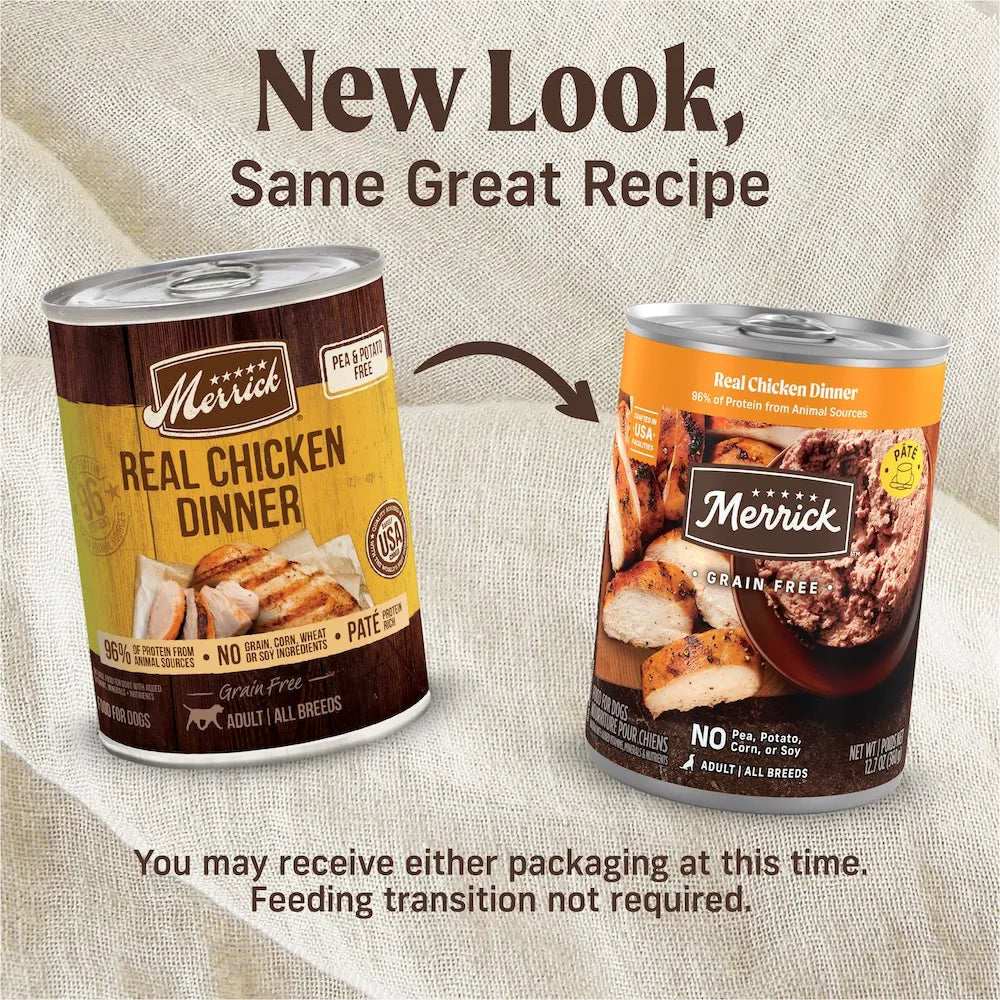 Merrick Real Grain-Free Chicken Dinner Wet Dog Food