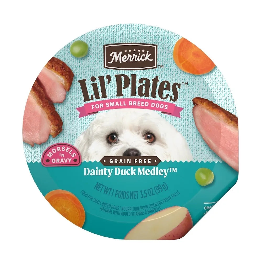 Comida húmeda para perros Merrick Lil' Plates Dainty Duck Medley