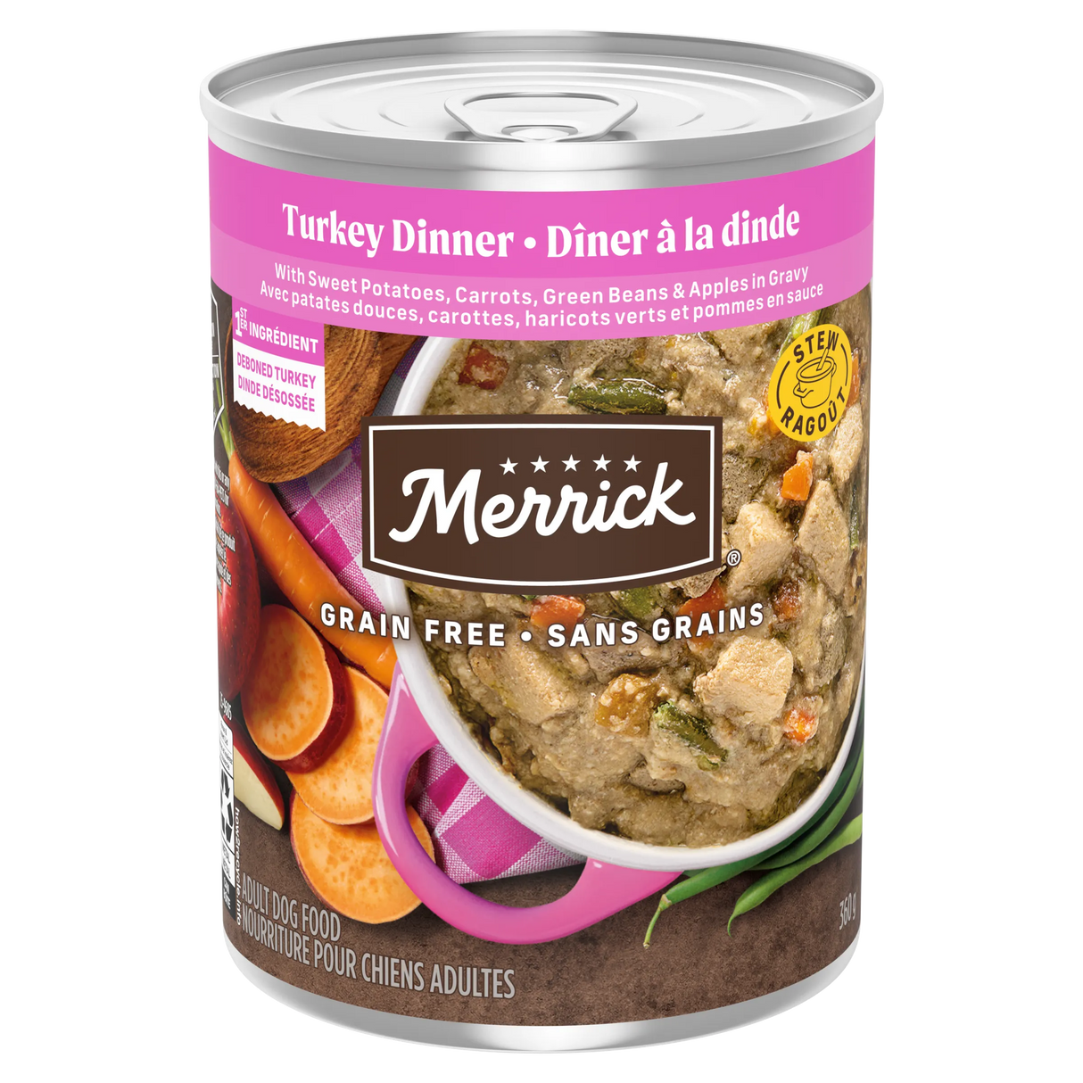 Comida húmeda para perros Merrick para la cena del Día de Acción de Gracias