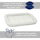 Midwest Quiet Time Soft White Fleece Bolster Bed 30''