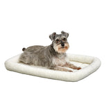 Midwest Quiet Time Soft White Fleece Bolster Bed 30''