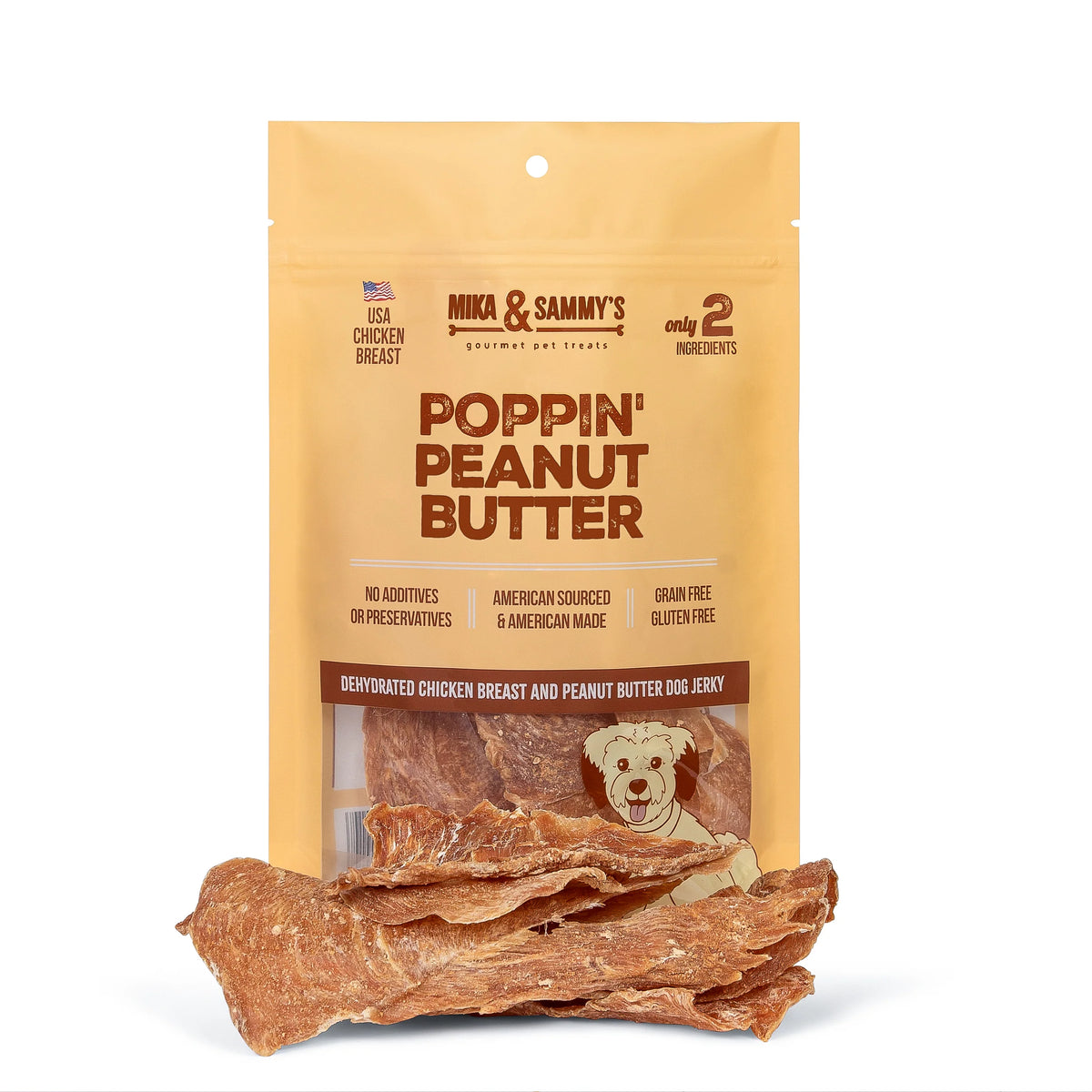 Mika & Sammy's Golosinas para Perros Poppin' Peanut Butter 