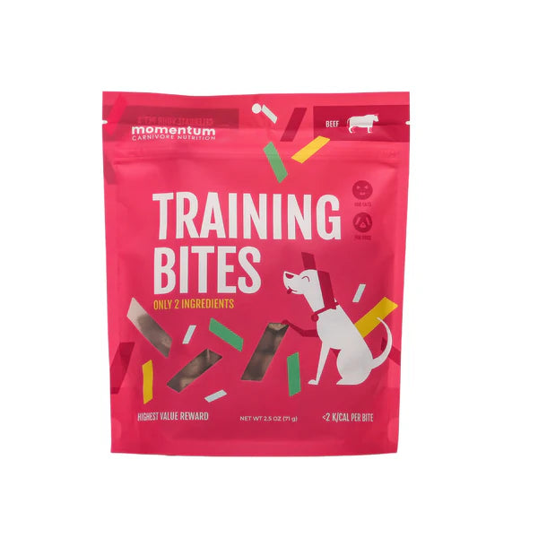 Momentum Training Bites Beef Dog & Cat Treats (2.5oz bag)