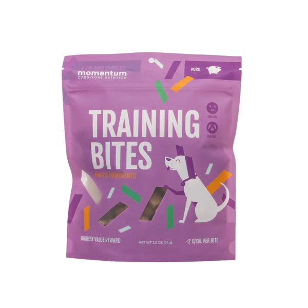 Momentum Training Bites Pork Dog & Cat Treats (2.5oz bag)