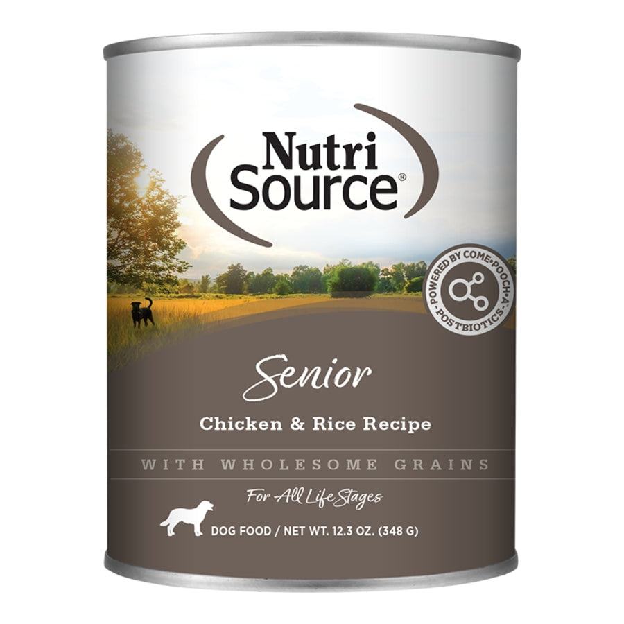 NutriSource Wet Dog Food Senior Chicken & Rice Recipe 12.3oz