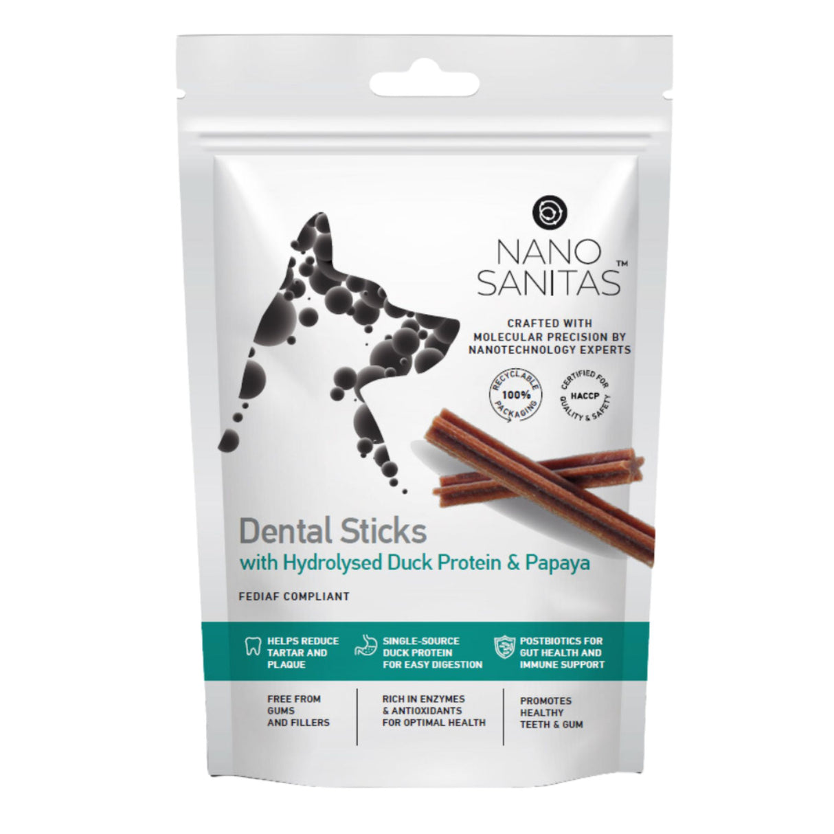 Nanosanitas Dog Dental Stick With Hydrolyzed Duck & Papaya