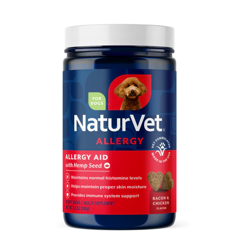 NaturVet Allergy Aid With Hemp Seed Bacon & Chicken 12.6oz