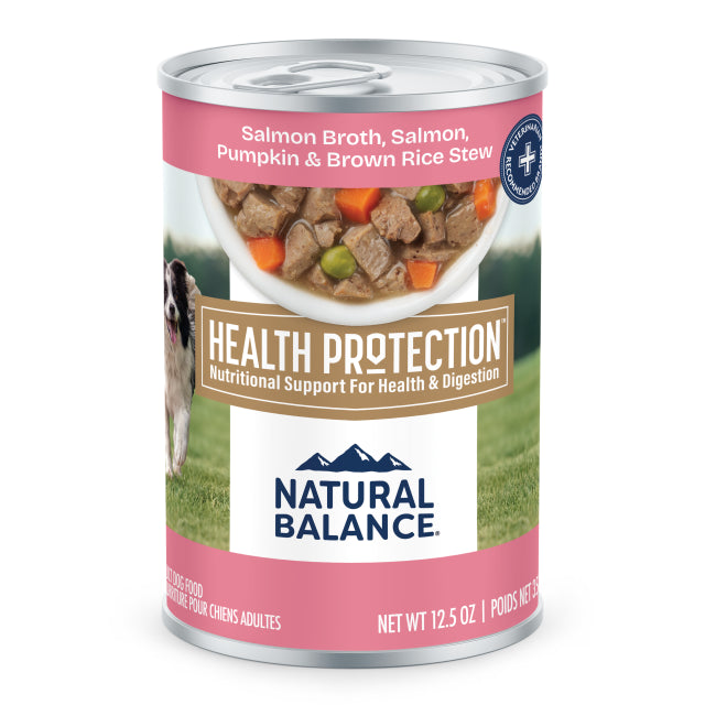 Natural Balance Health Protection Dog Wet Food Salmon & Pumpkin Stew 12.5oz