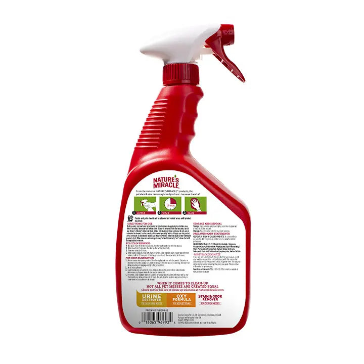Natures Miracle Advanced Stain & Odor Eliminator for Cats (Sunny Lemon Scent - 32oz)