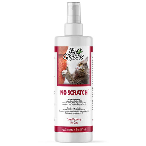 Naturvet Pet Organics No Scratch Spray for Cats (16oz Bottle)
