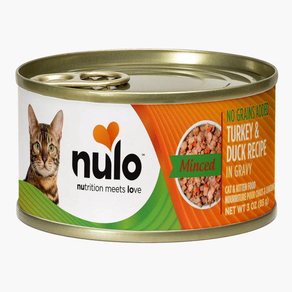 Nulo Wet Cat Food Minced Turkey and Duck Recipe in Gravy 3oz
