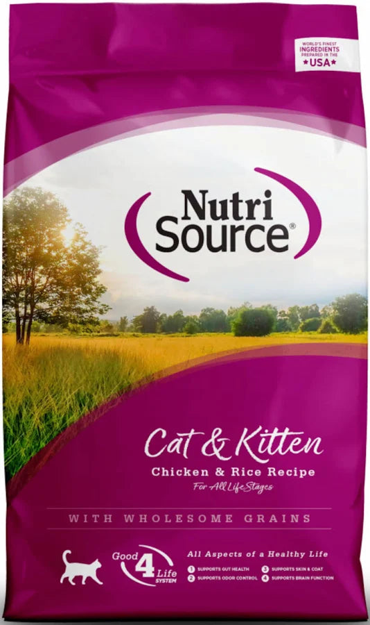 NutriSource Chicken & Rice Dry Cat & Kitten Food (1.5lb Bag)