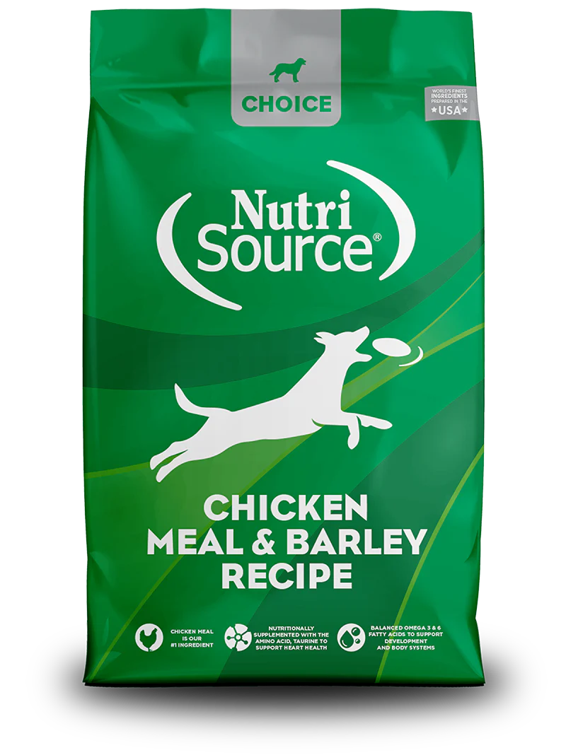 NutriSource Choice Chicken Meal & Barley Recipe Dry Dog Food (5lb Bag)