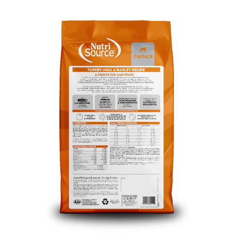 NutriSource Choice Turkey Meal & Barley Recipe Dry Dog Food (5lb bag)