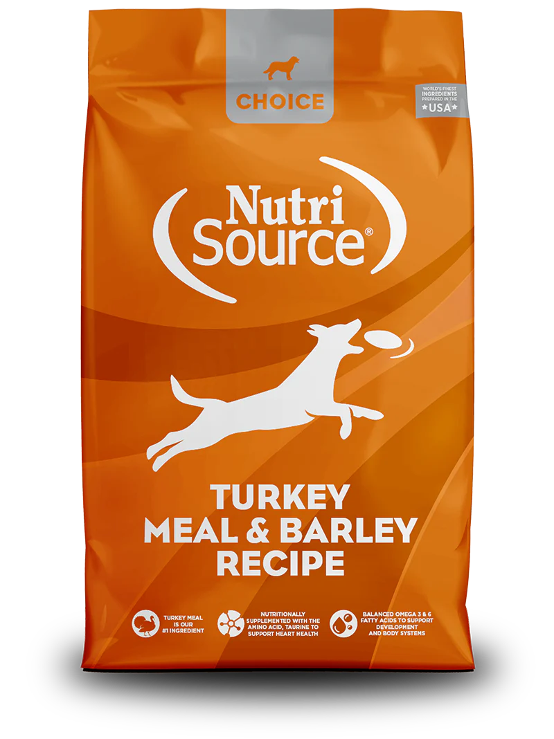 NutriSource Choice Turkey Meal & Barley Recipe Dry Dog Food (5lb bag)