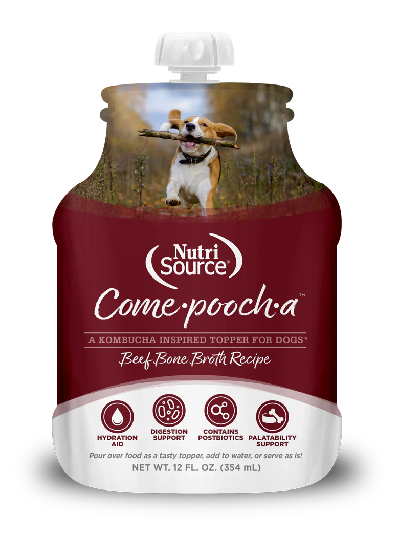 Nutri Source Come-Pooch-A مرق لحم البقر توبر 12 أونصة