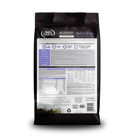 NutriSource Elements Grain Free Upland Stream Quail & Rabbit Dry Dog Food (4lb bag)