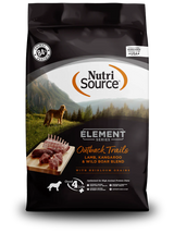 NutriSource Elements Outback Trails Lamb, Kangaroo & Wild Boar Blend Dry Dog Food (4lb Bag)