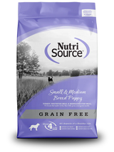 Nutri Source Grain Free Puppy Small & Medium Breed Dry Dog Food (4lb Bag)