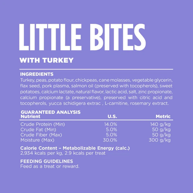 NutriSource Little Bites With Turkey Dog Treats (6oz bag)