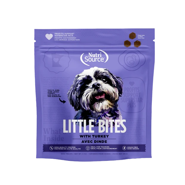NutriSource Little Bites With Turkey Dog Treats (6oz bag)