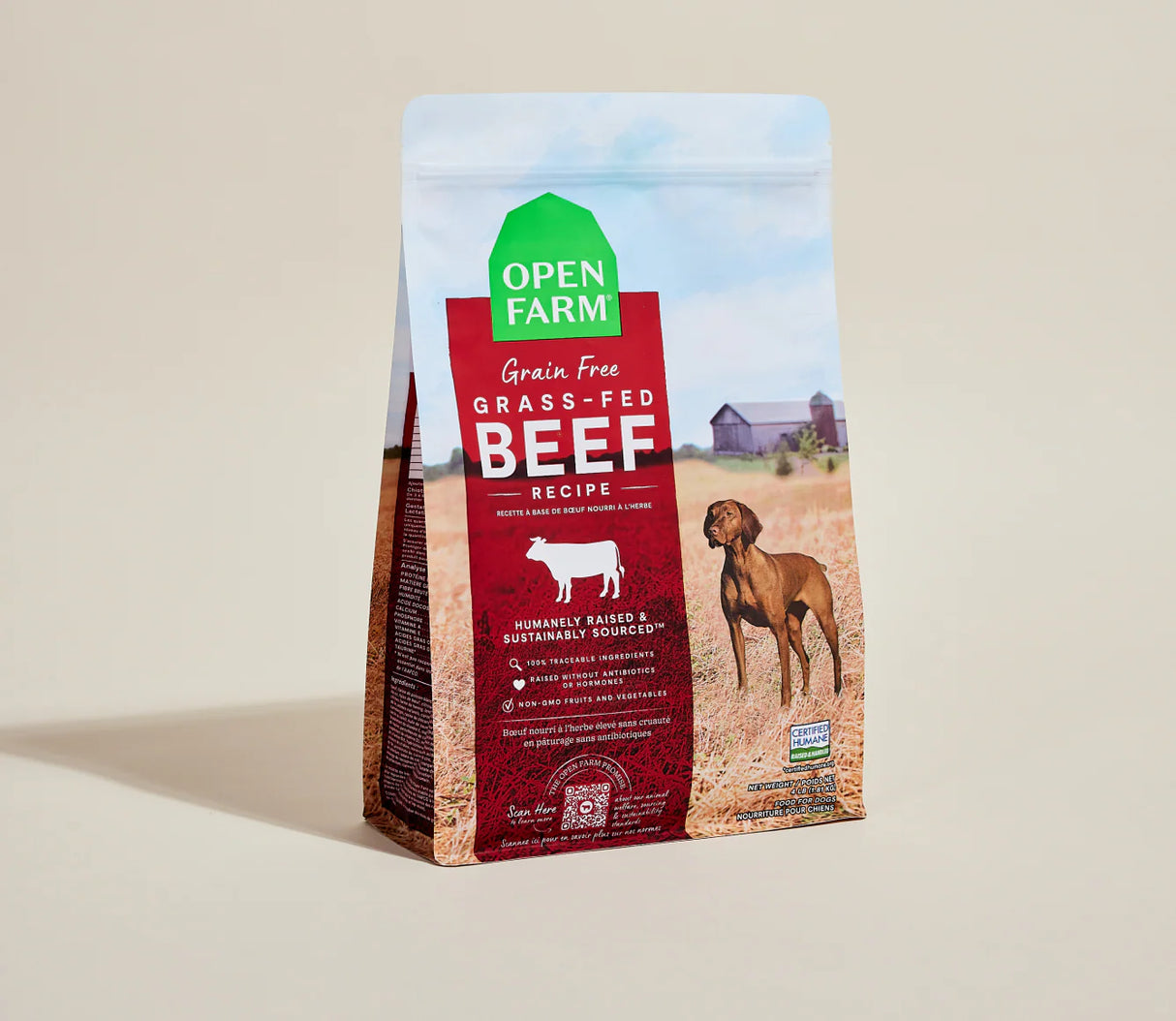 Open Farm Grass-Fed Beef Grain-Free Dry Dog Food (11lb Bag)