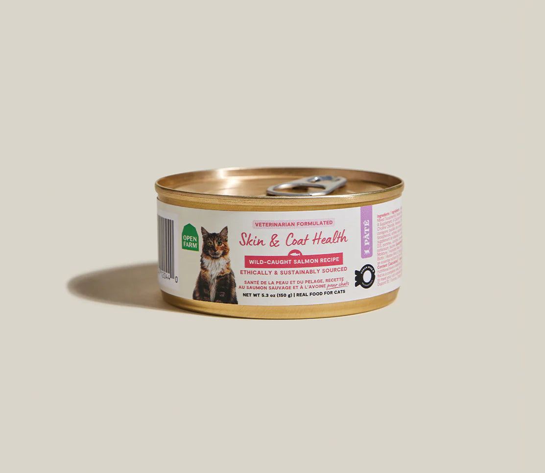 Open Farm Skin & Coat Health Grain Free Salmon Pâté Wet Cat Food (2.8oz can)