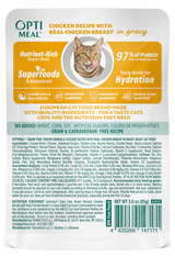 OptiMeal Grain-Free Adult Tender Morsels with Chicken Breast in Gravy Wet Cat Food (3oz pouch)