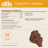 Otis Wild Things Venison Lung Filets Dog Treats (4oz Bag)
