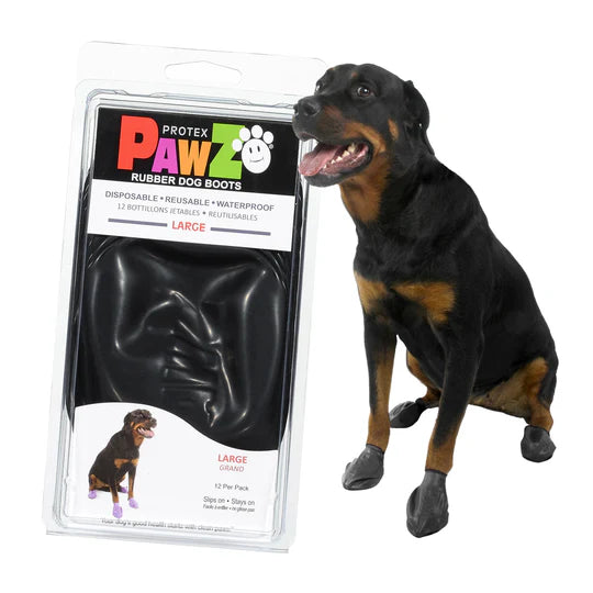 Pawz Boots en caoutchouc 12pk noir L