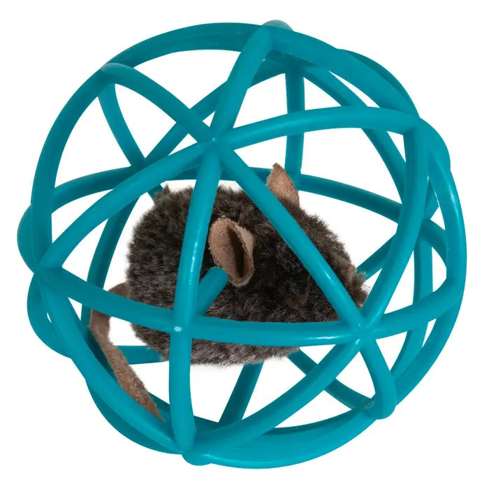 Pet Zone Ball of Furry Fury Cat Toy (Teal)