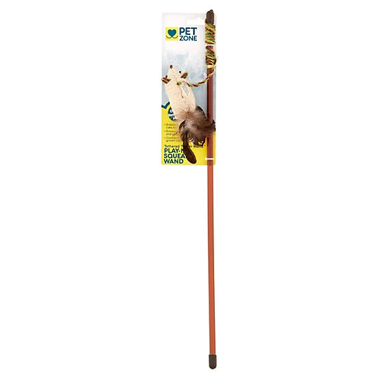 Pet Zone Tethered Teasers Wand Cat Toy