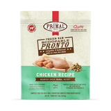 Alimento crudo congelado para perros Primal Pronto, fórmula con pollo