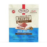 Alimento crudo congelado para perros Primal Pronto Fórmula con pato