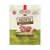 Alimento crudo congelado para perros Primal Pronto, fórmula de cordero