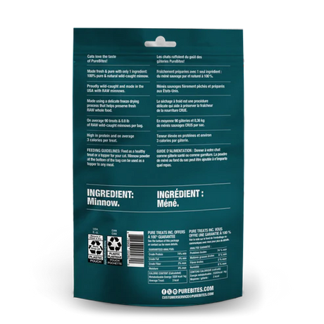 PureBites Freeze-Dried Minnow Cat Treats (2.3oz Bag)