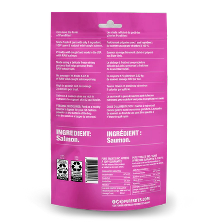 순수한 물림 C 동결 건조 야생 연어 0.92oz