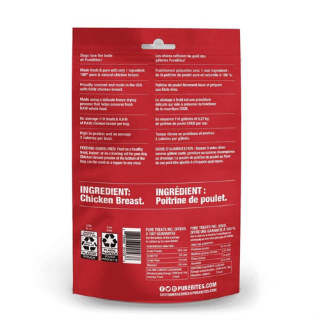 PureBites Dog Freeze-Dried Chicken Breast 3oz