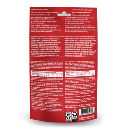 PureBites Freeze Dried Chicken Cat Food Topper (2.8oz Bag)