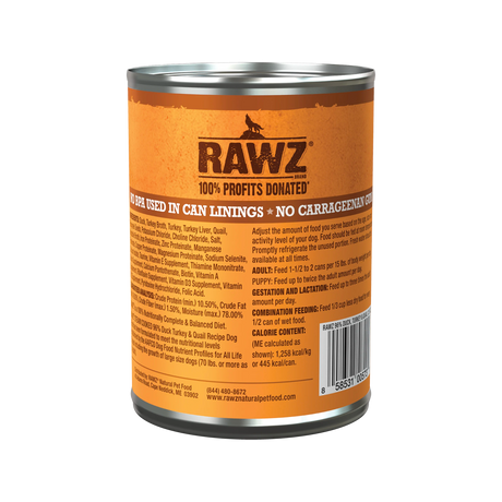 RAWZ D Pato Pavo Codorniz 12.5oz