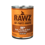 RAWZ Dog Wet Food Duck, Turkey & Quail 12.5oz