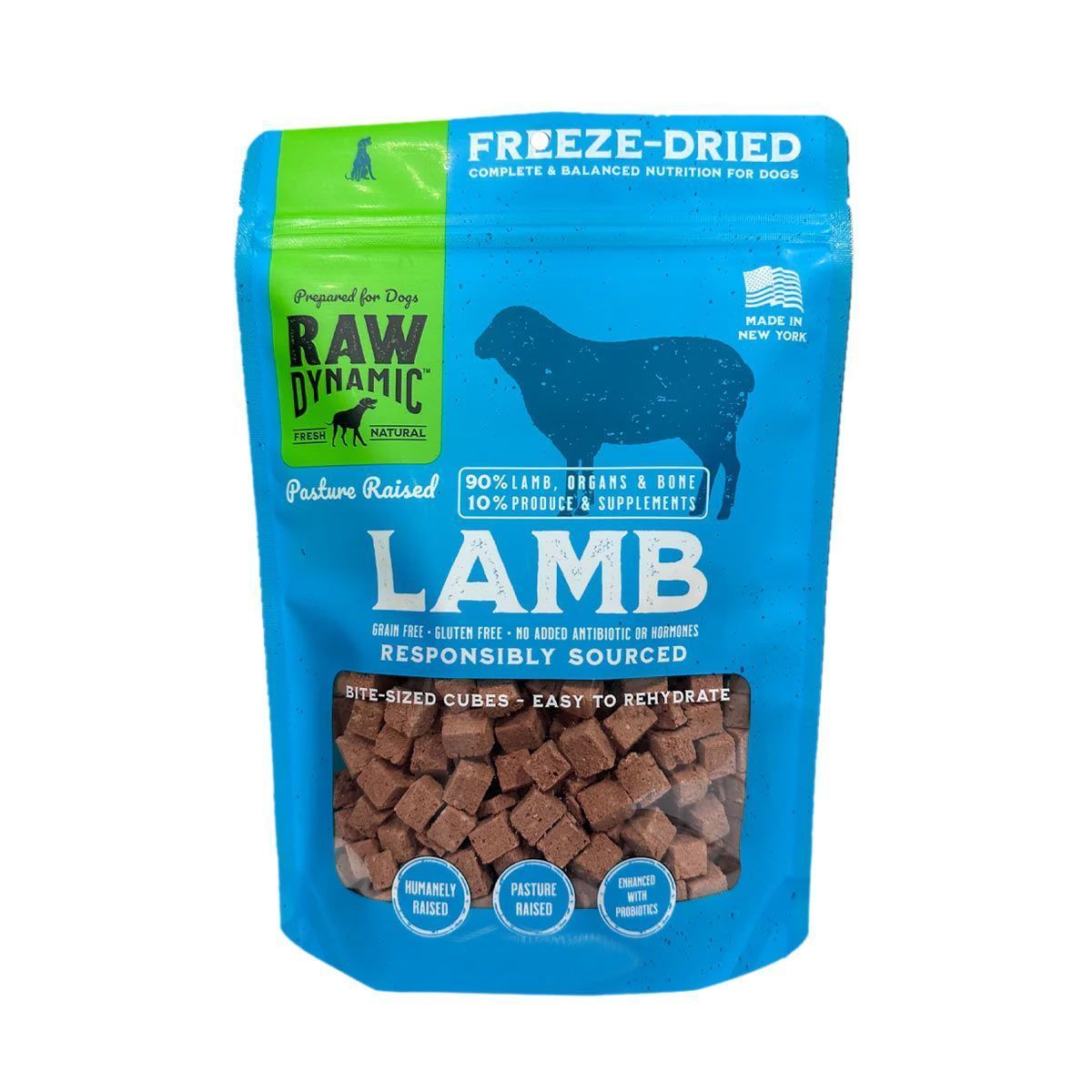 Raw Dynamic Freeze-Dried Raw Lamb Recipe for Dogs (14oz Bag)
