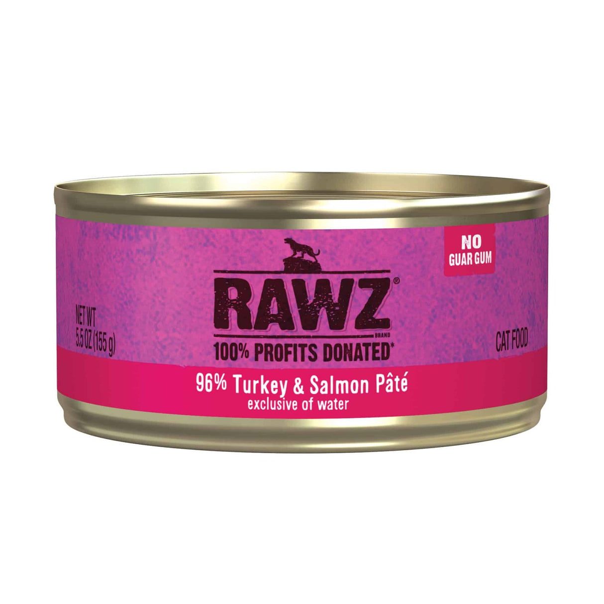 RAWZ 96% Pâté de Dinde & Saumon pour Chat 