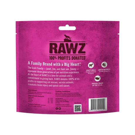 Rawz Cat Treat Freeze Dried Venison Goat's Milk & Green Mussels 1oz