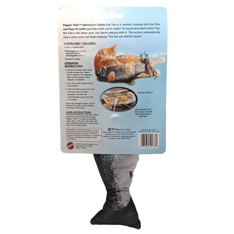 SPOT Catnip Cat Toy Electronic Rechargeable Flippin' Fish