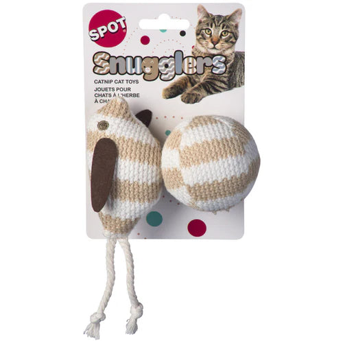 SPOT Snugglers Bird And Ball Cat Toy - Assorted Colors