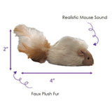SPOT Squeakeeez Mouse with Catnip - Assorted Styles (4")