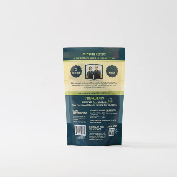 Saint Rocco's Pork Apple Dog Treat (8oz)