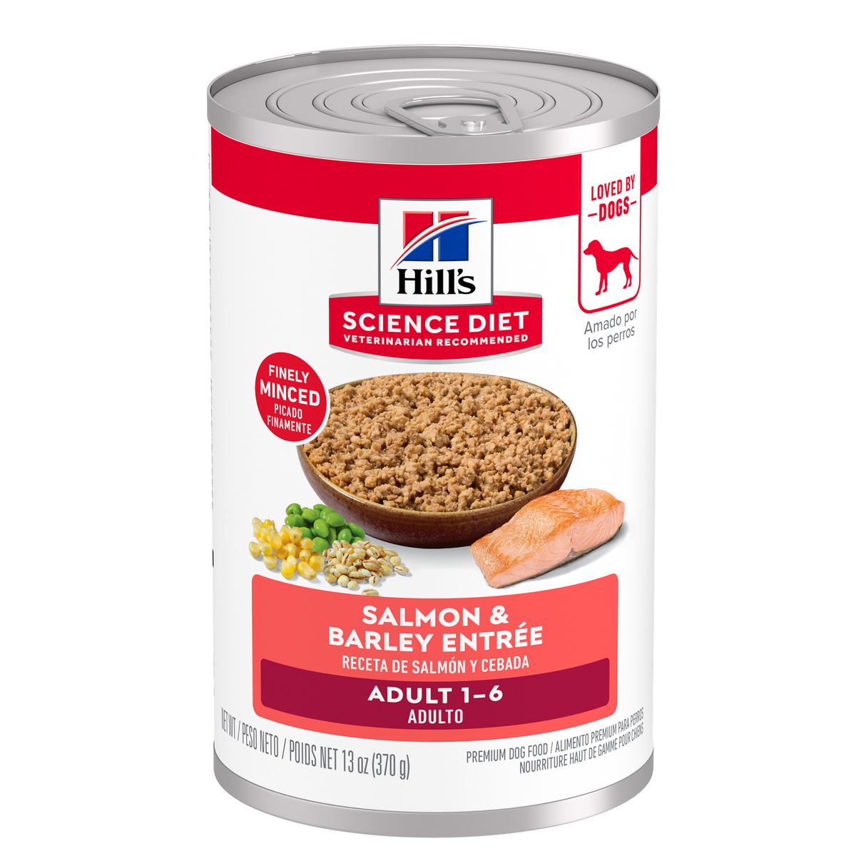 Hill's Science Diet Adult 1-6 Salmon & Barley Entree Wet Dog Food (13oz can)